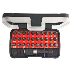 R33005031  Set bitseva u plastičnoj kutiji, 32 del