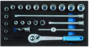 1500 CT1-30 Set nasadnih ključeva 3/8“ u 1/3 CT modulu, 24 del