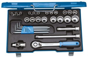 D 19 WAU-20 Set nasadnih kljuceva 1/2" 5/16-1.1/4" 31 del