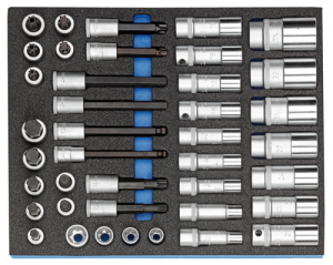 2005 CT2-D 19L  Set nasadnih kljuceva 1/2" u CT modulu, 40-del.